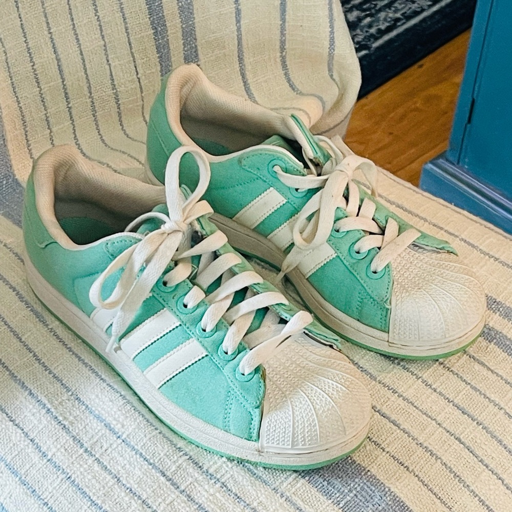 Adidas, Size 8, aqua
